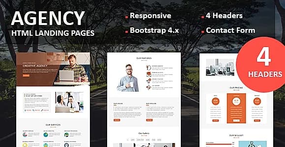 Agency - Multipurpose Responsive Landing Page