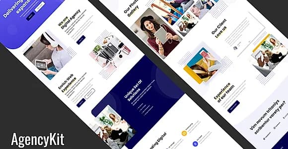 AgencyKit - Portfolio Elementor Template Kit