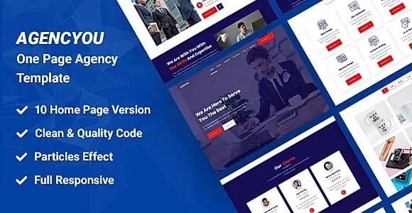 AgencYou - One Page Agency HTML Template