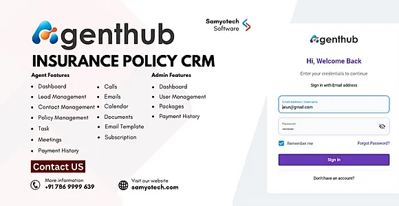 AgentHub - Insurance Agent CRM | Policy Management CRM | Policy Management System