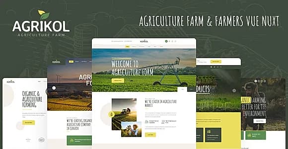 Agrikol - Vue Nuxt Template For Agriculture Farms