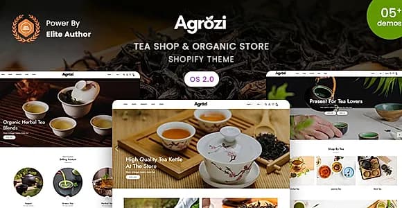 Agrozi - Tea Shop & Organic Store Responsive Shopify 2.0 Theme