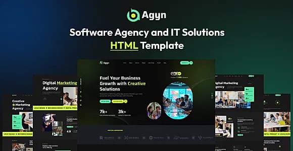 Agyn- Software Agency and IT Solutions HTML Template