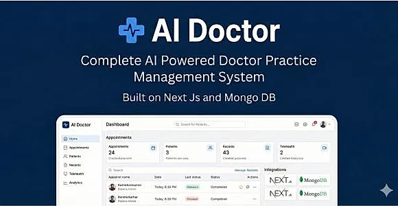 AI Doctor - Complete AI Powered Healthcare / Doctor Practice Management System