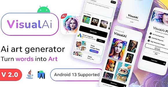 Ai Images Generator (V2- AUGUST) - VisualAI + Photo Editor Tools Android App