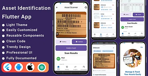 AI-Powered Asset Identification Flutter App | Asset ID Scanner & Asset Tracking System