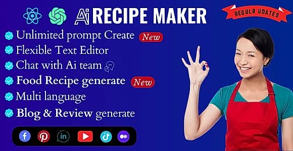Ai recipe maker - Open AI Blog & review writing tool | ChatGPT AI Writing Assistant | Ai chatbot