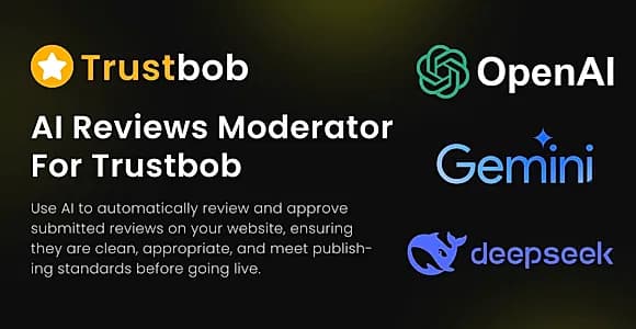 AI Reviews Moderator  For Trustbob