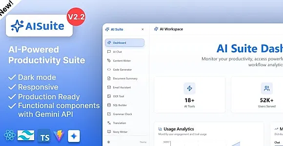 AI Suite – React Frontend Application with Gemini AI Integration