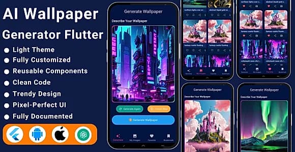 AI Wallpaper Generator App | Hugging Face-Powered Designs | HD Backgrounds