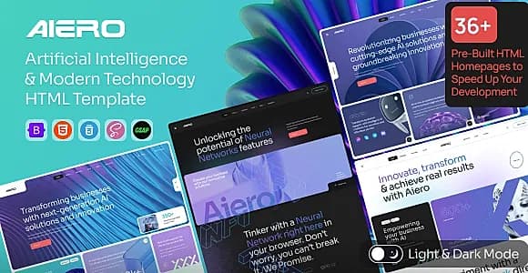 Aiero - AI Agency & Technology HTML Template
