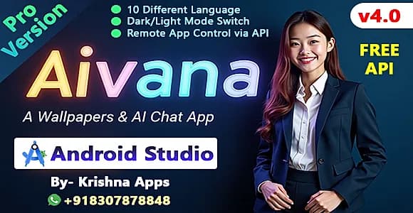 Aivana - AI HD Wallpaper App with AI Chat - Free API