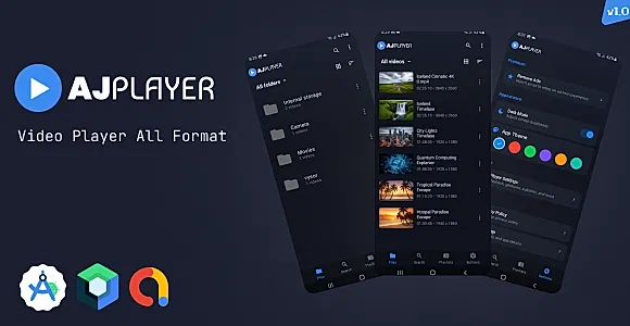 AJ Player – Android HD & 4K Video Player App | MX-Style Clone | All Format Video Player