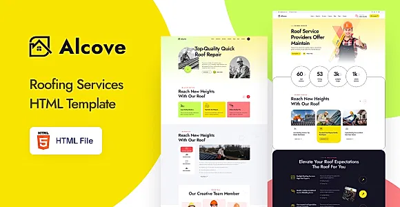 Alcove - Roofing Services Company HTML Template