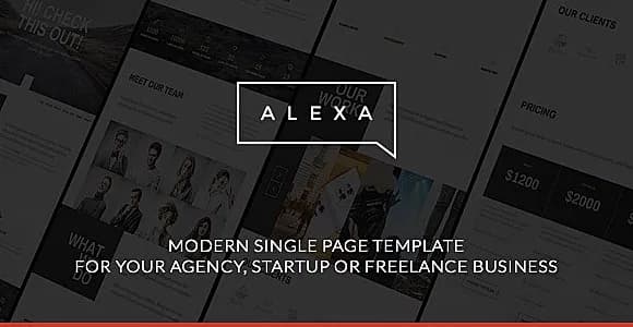 Alexa - Creative Single Page Template
