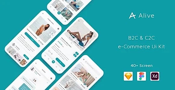 Alive - B2C and C2C eCommerce App Ui Kit