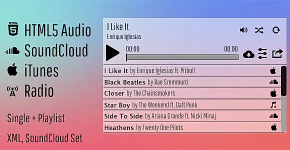 All in One Audio and Radio Player