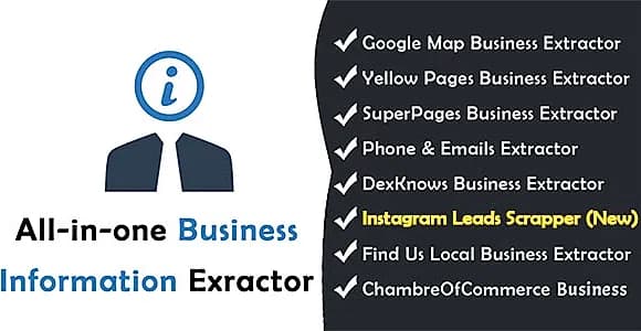 All-in-one Business Information Extractor Pro