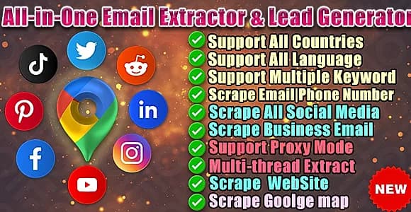 All-in-One Email Extractor & Lead Generator