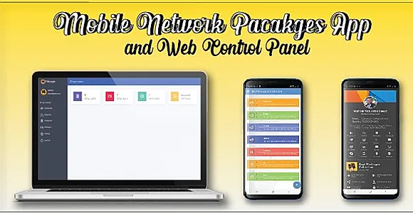 All Networks Sim Packages App with AdMob Ads and Web Admin Panel