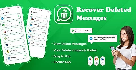 All Recover Deleted Messages - WAMR - Recover Deleted Messages WA - Auto RDM - Messages Recovery App