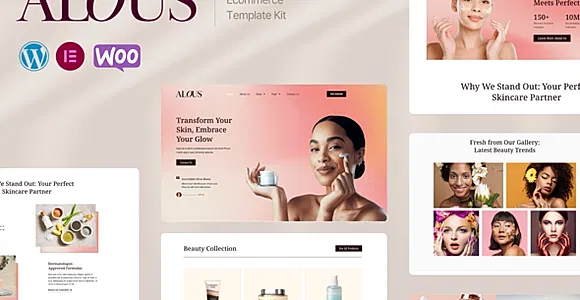 Alous - Beauty & Skin Care Ecommerce Elementor Pro Template Kit