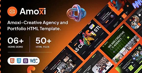 Amoxi – Creative Agency and Portfolio HTML Template