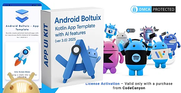 Android Boltuix - Kotlin App Template with AI features (ver 3.3) 2025