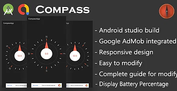 Android Compass App with Google AdMob