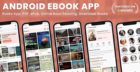 Android EBook App (Books App, PDF, ePub, Online Book Reading, Download Books)