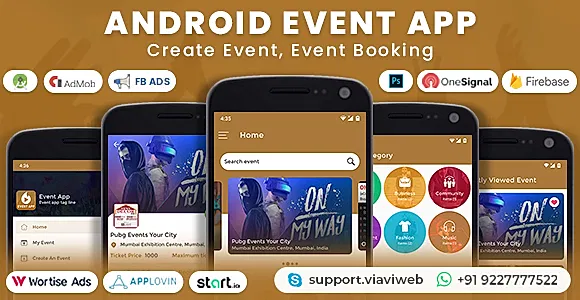 Android Event App (Create Event, Event Booking)