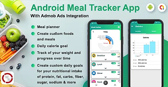 Android Meal Tracker App (Calorie Tracker, Weight Loss)