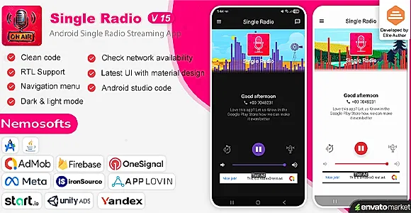 Android Radio - Single Radio Streaming App