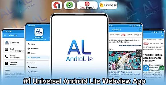 AndroLite - Easy Configurable Android WebView App Template