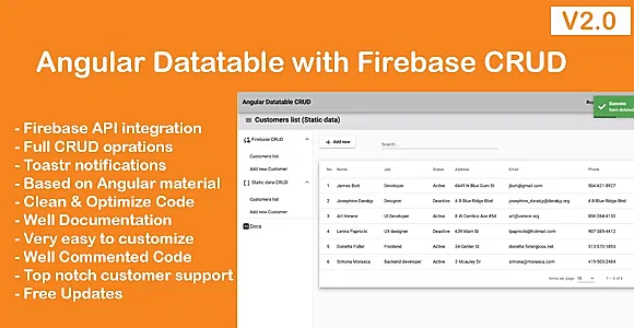 Angular Datatable CRUD