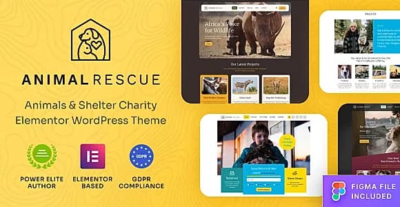 Animal Rescue WordPress Theme