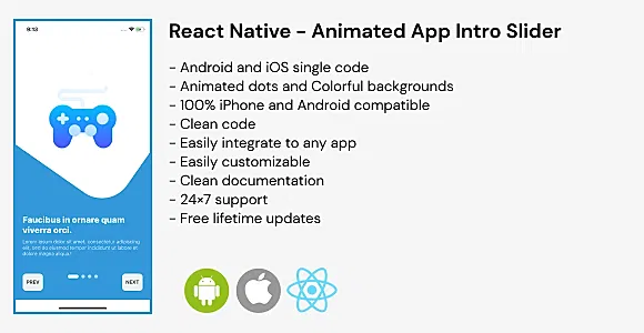 Animated App Intro Slider
