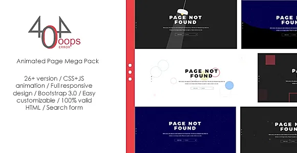 404 - Animated Page Mega Pack
