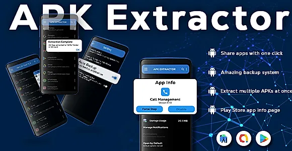 APK Extractor - App APK Extractor & Analyzer, Generate, Save, Share & Backup Apk - Admob Ads