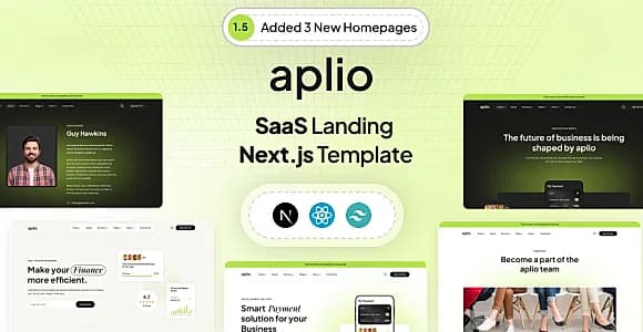 Aplio | Nextjs Saas Landing Template