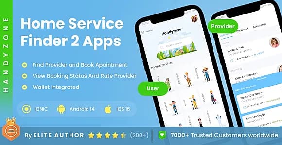 4 App| Home Service Finder| Service Provider Booking App | Professional Service Provider | HandyZone