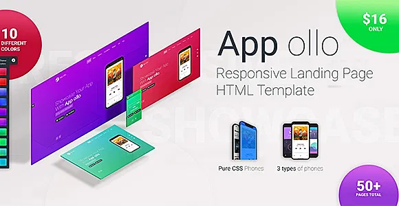 App ollo - App landing page HTML template