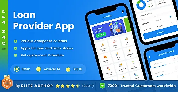 2 App Template | Loan Provider App | Bank App | Instant Loan Approval App | Easy Loan App | Loan App
