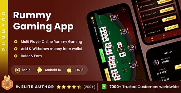 2 App Template | Online Rummy Gaming App | Multiplayer Rummy Card Game I Online Card Game| RummyGo