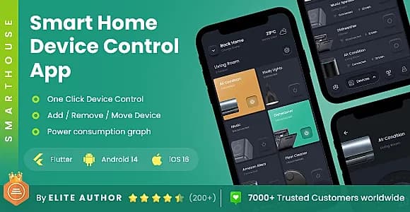 2 App Template| Smart Home App| Home Upgradation | Home Control App| Home Automation App| SmartHouse