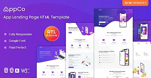 AppCo - App Landing Page Template