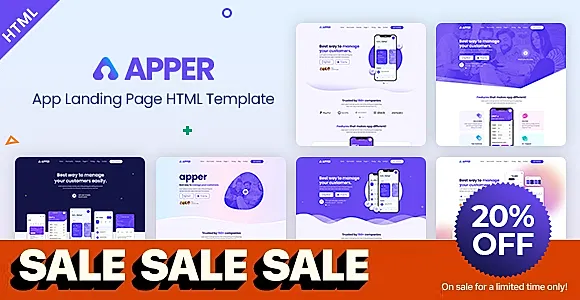 APPER - App Landing Page HTML Template