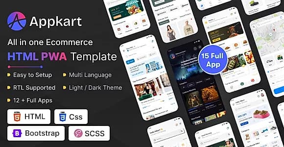 Appkart - Multipurpose PWA HTML Template