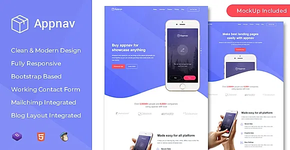 Appnav - App Landing Page
