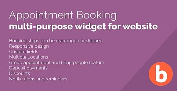 Appointment Booking Widget for WebSite (SAAS)